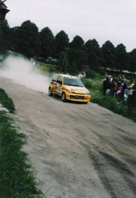 Jacek Sikora i Marek Kaczmarek - Fiat Cinquecento Sporting.